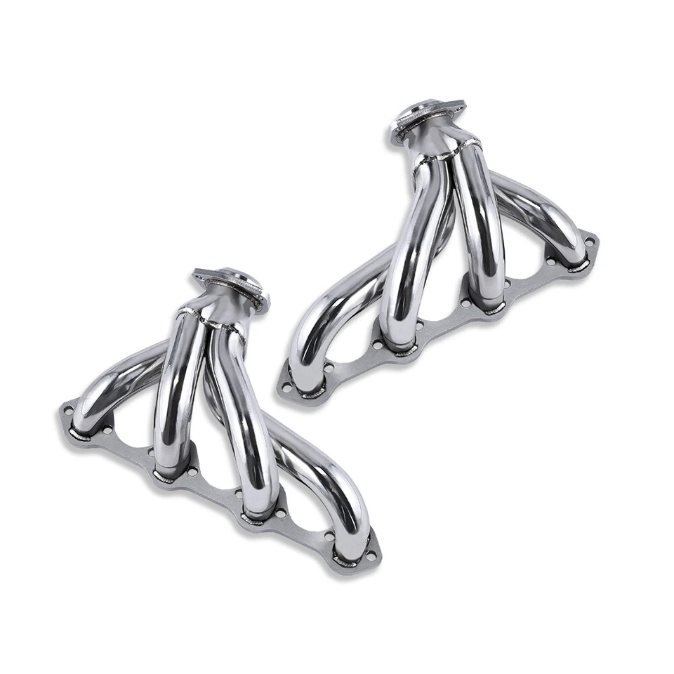 For Ford Small Block SBF 289 351 V8 Hugger Exhaust Headers Stainless 1962-1978 — 第 3/4 张图片