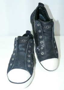 black sequin slip on sneakers