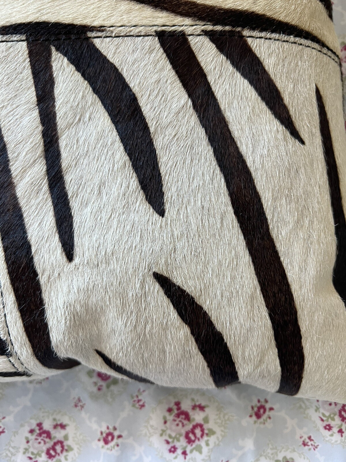 Z GALLERIE ZEBRA HAIR PILLOW PAIR 16x16 eBay
