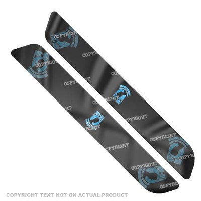 Saddlebag Reflector Decals For 93-13  Harley - BLUE POW MIA ON BLACK - 118