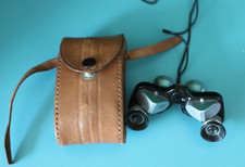 COMPAC SPORTSMAN 9322 MINATURE BINOCULORS OCCUPIED JAPAN 6X15MM LIKE PLUM LUXOR