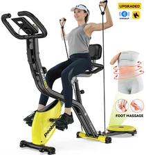 Home 4in1 Folding Exercise Bike Fitness Bike Stationary Bike Workout Bike Indoor