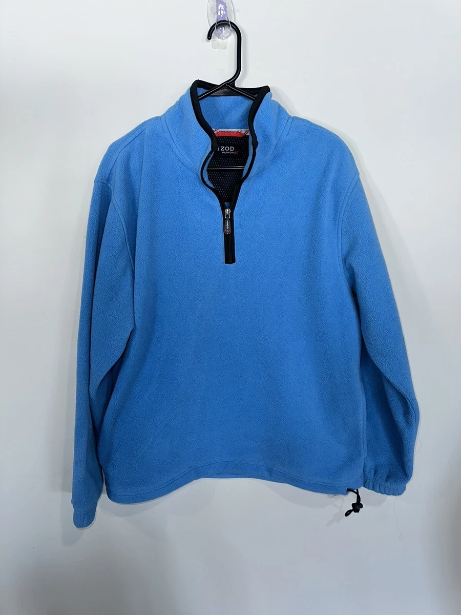 Sweatshirt Size Medium Men s Izod Performance Max Air FX Fleece 1 4 Zip Blue
