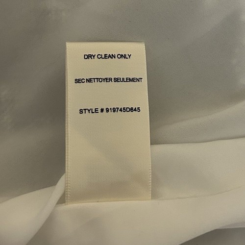 Rebecca Taylor Slub Suit Dress 8 Light Gray Fit & Flare Woven Cotton Workwear - Picture 12 of 12