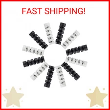 Jetec 12 Pieces Charger Cable Protector Cable Saver, Highly Flexible Spiral Sili