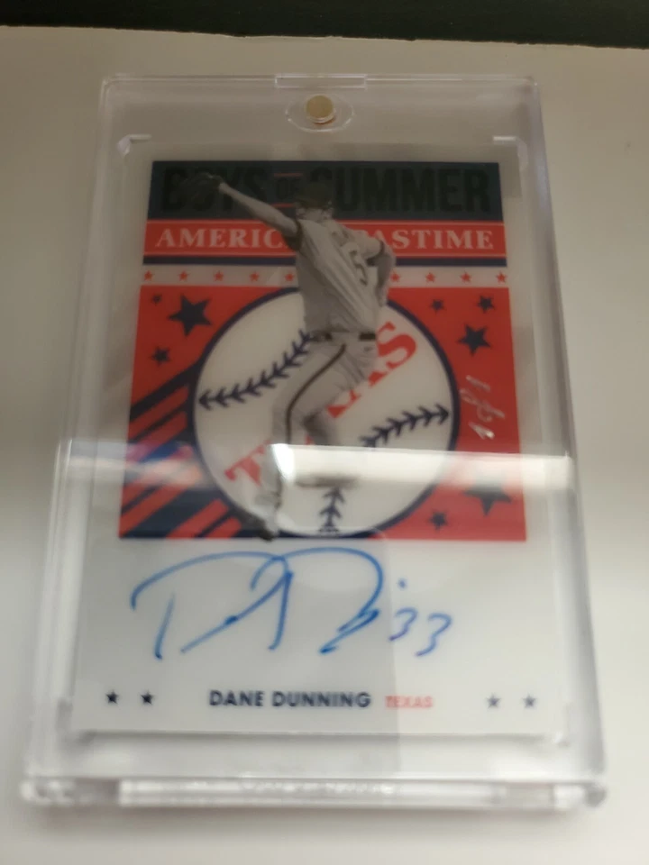 2021 Panini Chronicles DANE DUNNING Boys Of Summer Pastime Autograph 1 of 1. - Image 4 of 4