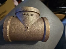 JMF 4535290 2FIP X 2FIP X 2 FIP BRASS TEE RED