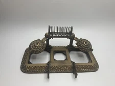 Tatum's Postal Ink Stand Cast Double Ink Bottle holder Antique Envelopes 1892