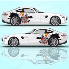 Car Decal; Drama Mask Custom Car Decal; Mask Car Decal; Cool Car Decal Both Side
