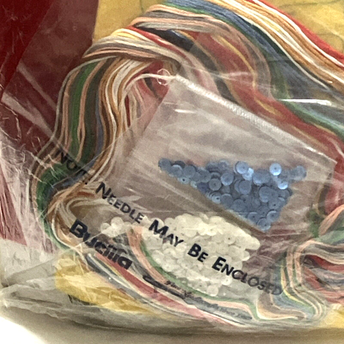 VTG Bucilla AWAY IN THE MANGER Nativity Felt Sequins Ornament Kit 83666 Set 12 - Picture 11 of 12