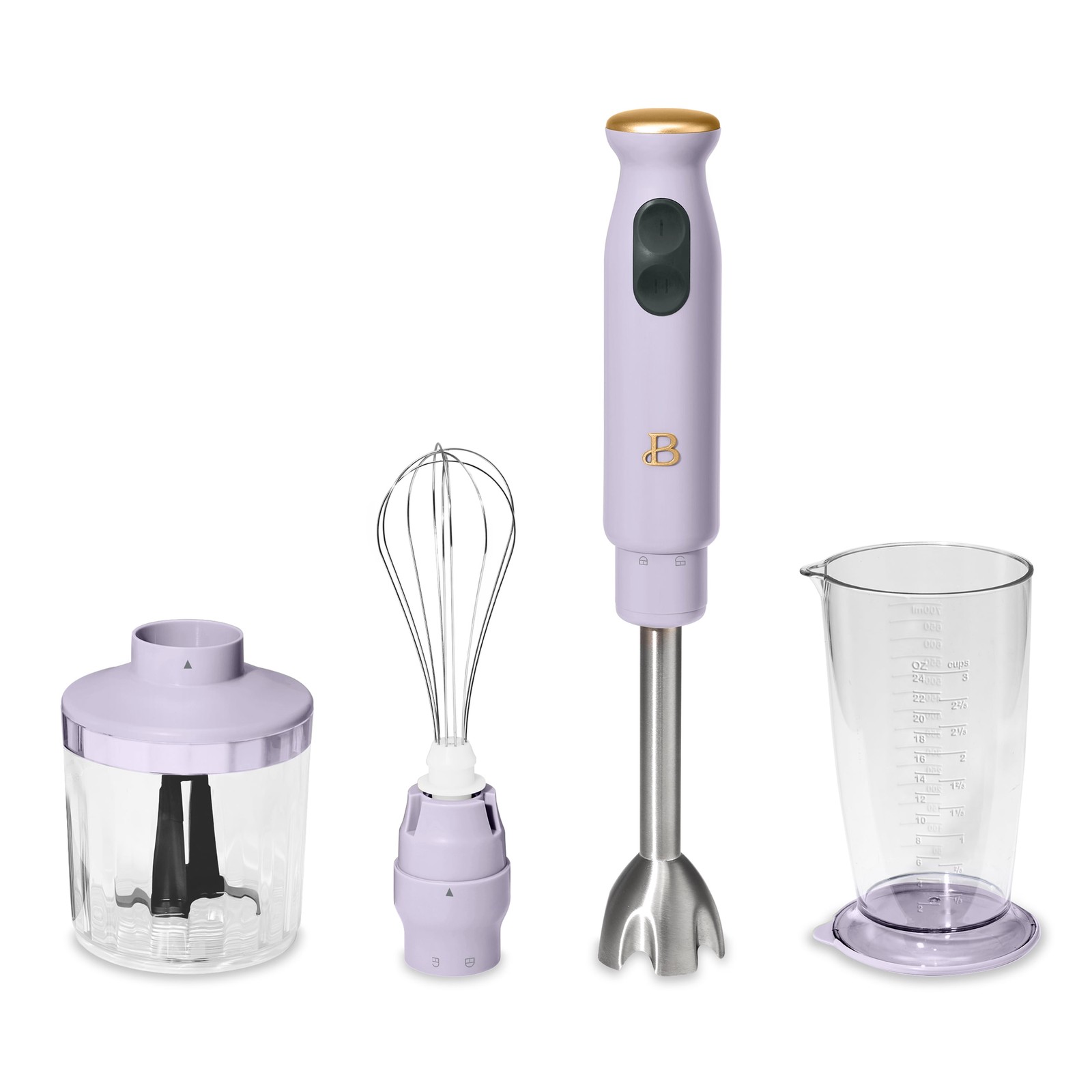 2-Speed Immersion Blender with Chopper & Measuring Cup, Lave