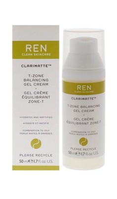 REN Skincare Clarimatte T-Zone Balancing Gel Cream 1.7 oz NIB