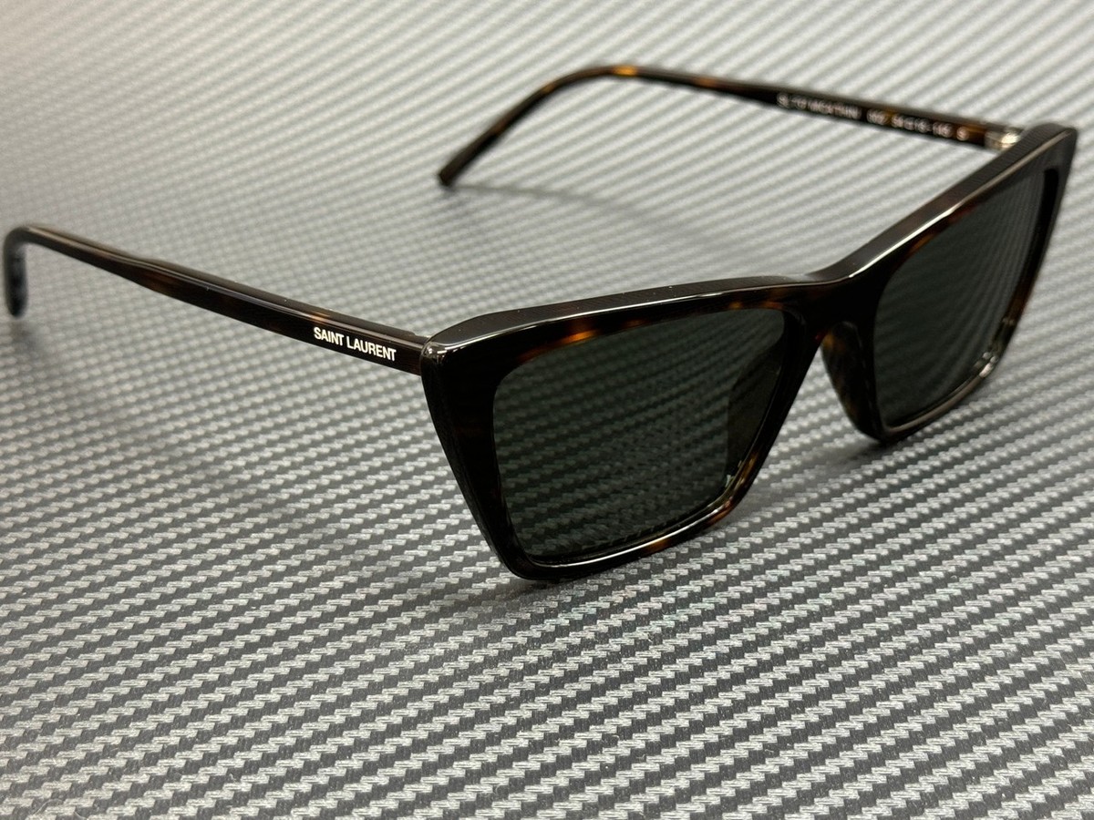 Saint Laurent YSL SL 715 Slim 002 Sunglasses Havana Frame Gray Lenses Square Saint Laurent Sun SL 715 Slim 003 Sunglasses - Pretavoir main image 3