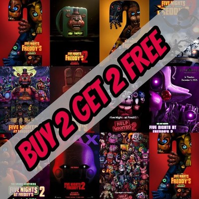 Five Nights At Freddy's 2 2025 Filmplakate Drucke Geschenke Wandbilder Wohndeko