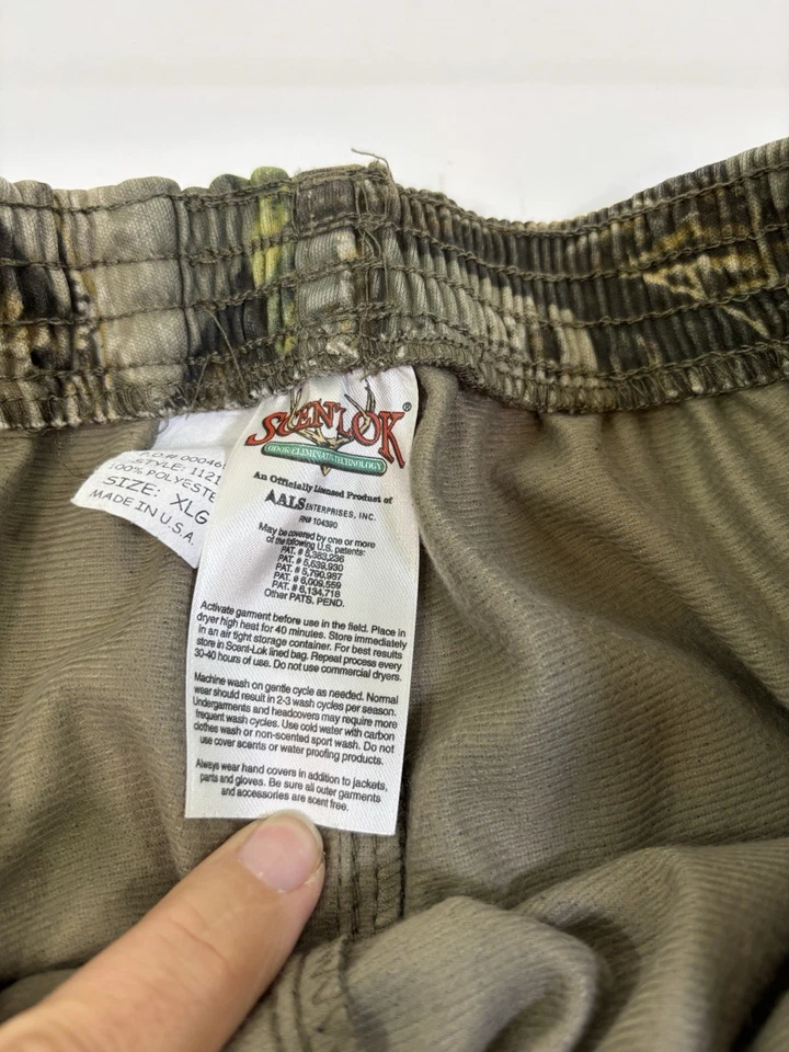 Scent Lok Pants Joggers Men's XL Seclusion 3D Camo Stretch Waist 30-32 Inseam 31 - Image 4 of 4