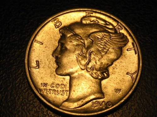 1940-P 90% Silver Mercury Head Dime BU #2         ^^^^^^