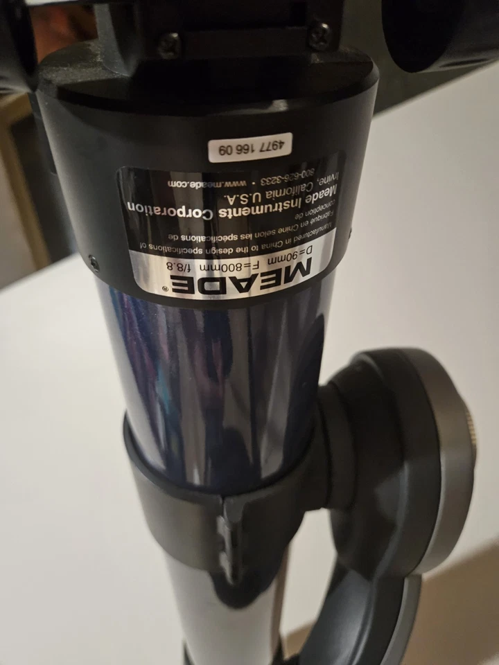 Meade Telescope refracting d=90mm f=800mm f/8.8 .  - Image 3 of 4