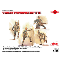 German Sturmtruppen 1918 4 Figures Kit 1:35 Icm Kit Figure Militari -D- Neues Mo