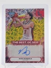NIKO BUNDALO 2025-26 BOWMAN'S BEST UNIVERSITY AUTO YELLOW LAZER REFRACTOR Q5194