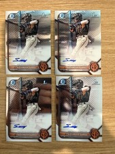 LOT(4)🔥🔥2022 Bowman Chrome - Alexander Suarez - Auto 1st #CPA-ASR Giants🔥🔥