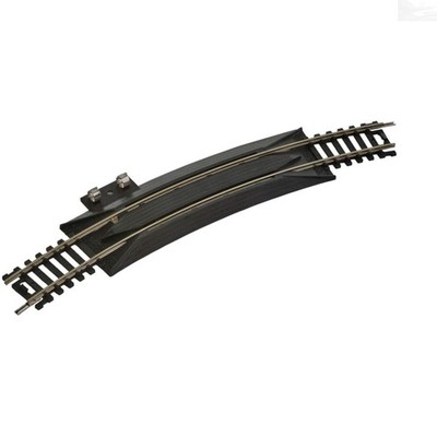 Curved 18'' Terminal Rerailer - Code 100 Nickel Silver, HO Scale Model Track