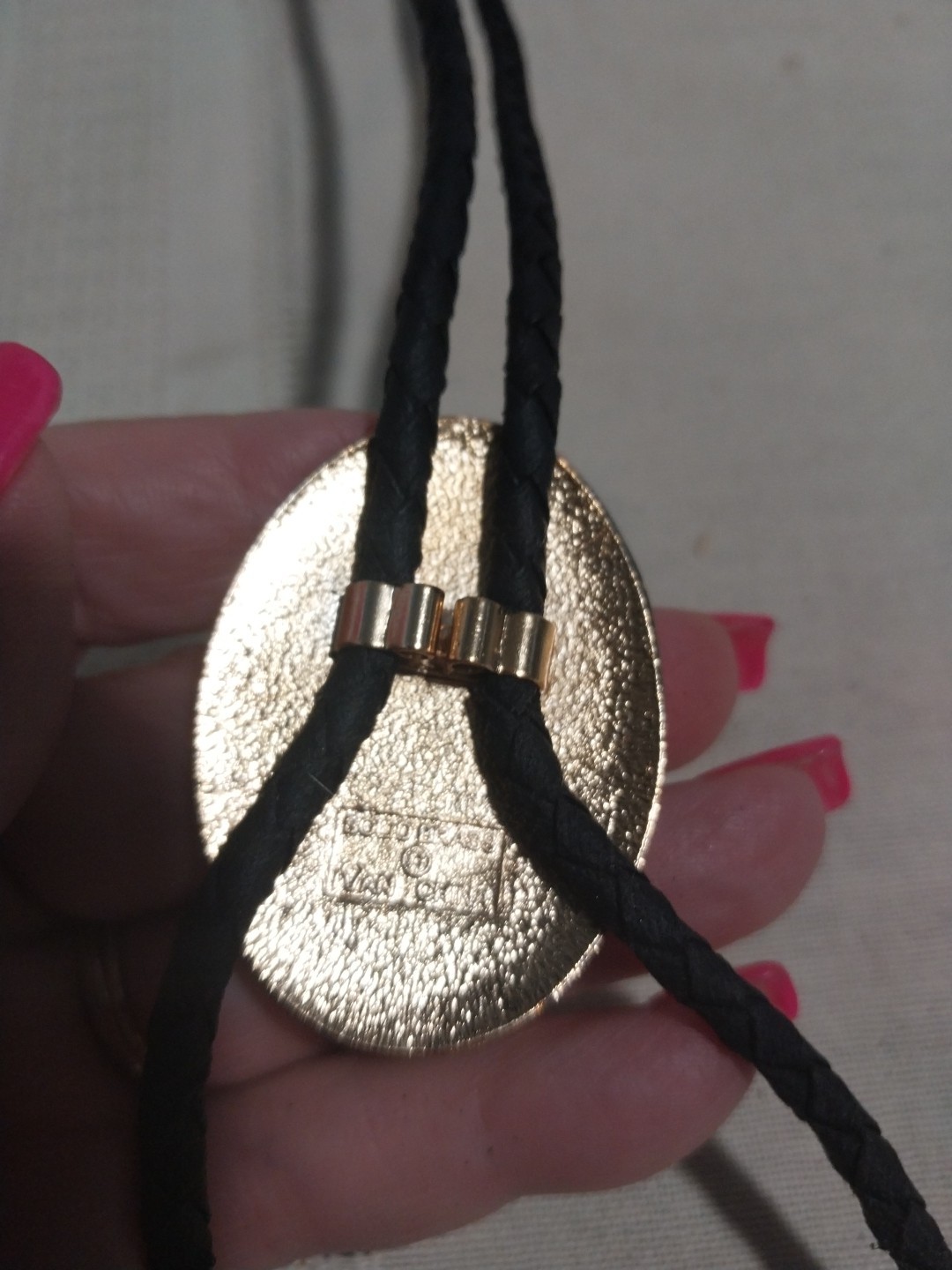 Solid Brass Ivan Bolo Tie Featuring a Soaring Eag… - image 4