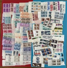 100 MNH US Plate Blocks, All 3 Cent To 10 Cent Era