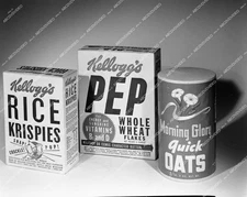 45np-226 circa 1942 Kellog's Rice Krispies, Pep & Morning Glory Quick Oats adver