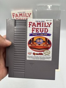 The All New Family Feud NES Game Cart, Sleeve, Box, Manual, Inserts - COMPLETE