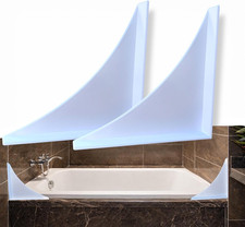 Shower Splash Guard Kit Large Bathtub Splash Guards Waterproof Self-Adhesive