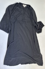Refinity Nordstrom Poplin Black Shirtdress Lagenlook Minimalist Womens S
