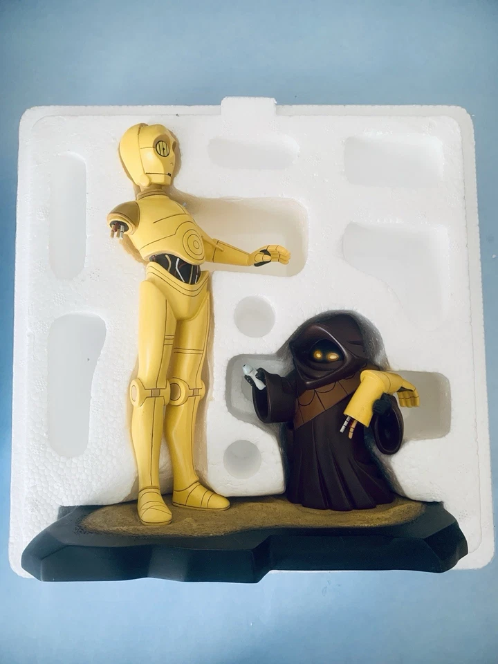 GENTLE GIGANTE STAR WARS ANIMADA MARQUETA C-3PO, Jawa #4065 Excelente Estado Foto 4 de 4