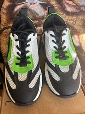 Steve Madden Possession Black/Green Boyfriend Chunky Platform Sneakers Size 7.5