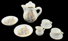Vintage Reutter Peter Rabbit Miniature Porcelain Tea Set Beatrix Potter Germany