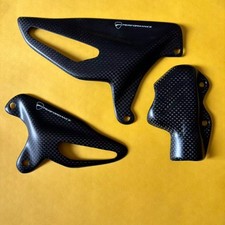 For Ducati Panigale V4 V4S 18+ Carbon Fibre Heel Guards Plate &brake pump cover