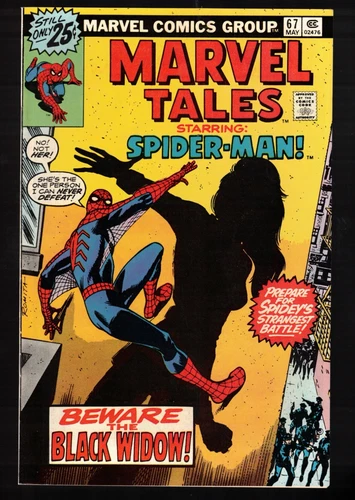 Marvel Tales 67 vs The Black Widow!  (reprints Amazing Spider-Man 86)  1976 G/VG
