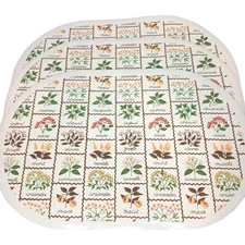 Vintage Maytex Spice Placemats Vinyl 18"×11.5" Oval Dinning Table Decor Set Of 3