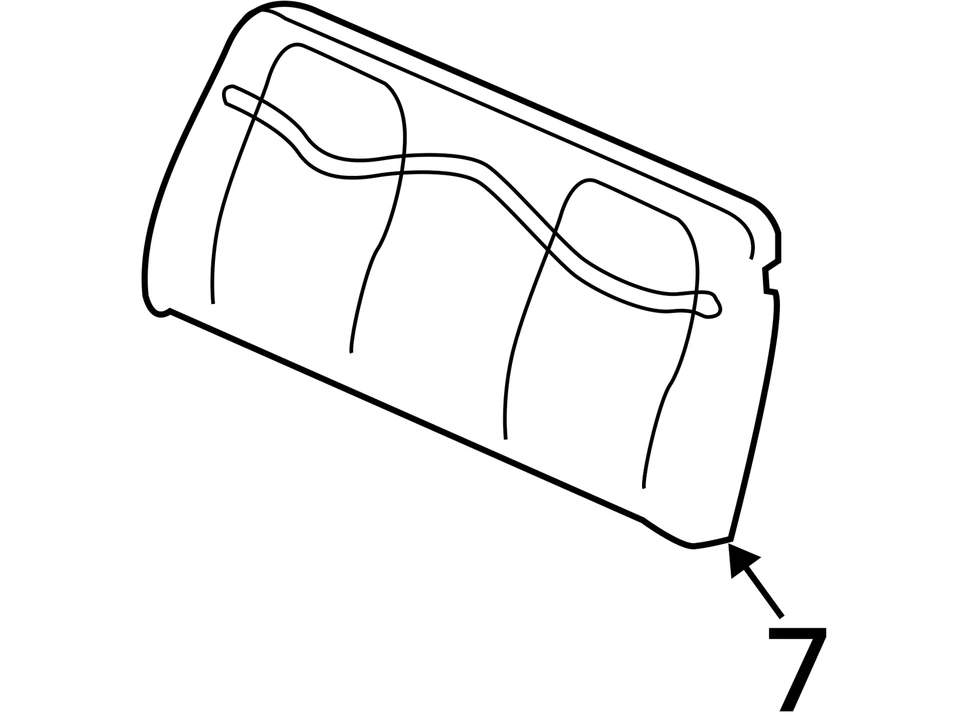 Chevrolet GMC Express 2500 Express 3500 2004-2005 almohadilla asiento R BK Cush 88981593 Foto 3 de 3