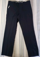 Perry Ellis Mens Pants 34x30 NWT Slim Fit Navy Travel Luxe Dress Trousers