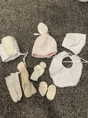 Vintage Old Baby Accessories Hats Bibs Shoes Socks Headband