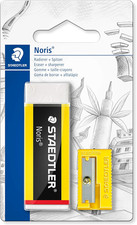 STAEDTLER Eraser & Sharpener Set - Medium Size - Latex & Phthalate-Free Rubber -