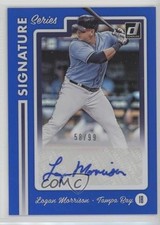 2017 Chronicles Donruss Signature Series Blue 58/99 Logan Morrison Auto 0a3