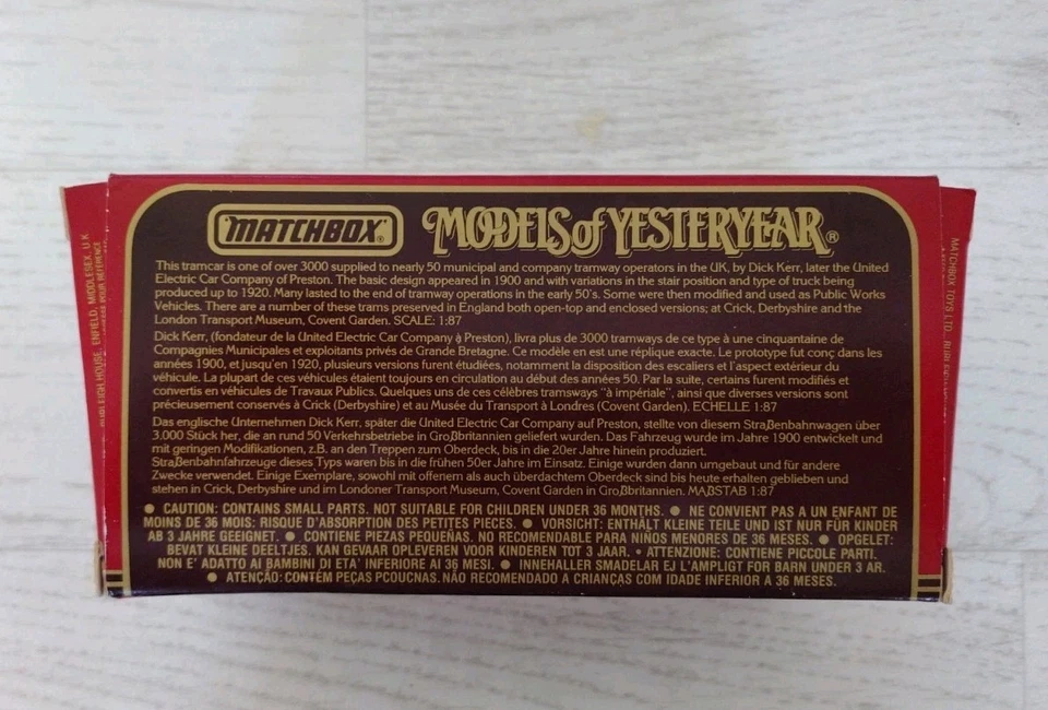Matchbox Models Of Yesteryear Y15-D 1920 Preston Type Tram. - Image 4 of 4