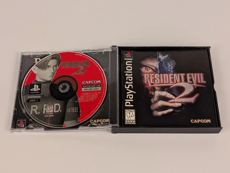 Resident Evil 2 (Sony PlayStation 1, PS1, 1998) ➡️CIB Complete w/ Reg - Tested🔥 - Image 3 of 4