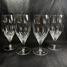 4 Mikasa CAPELLA Crystal Goblet France 7.75" Ice Tea Water Goblets Glasses