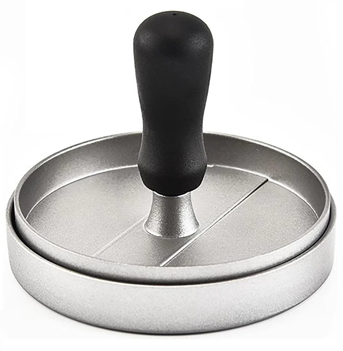 Prensa para hamburguesas de acero inoxidable molde para hamburguesas de carne de 4,6" para cocina de barbacoa