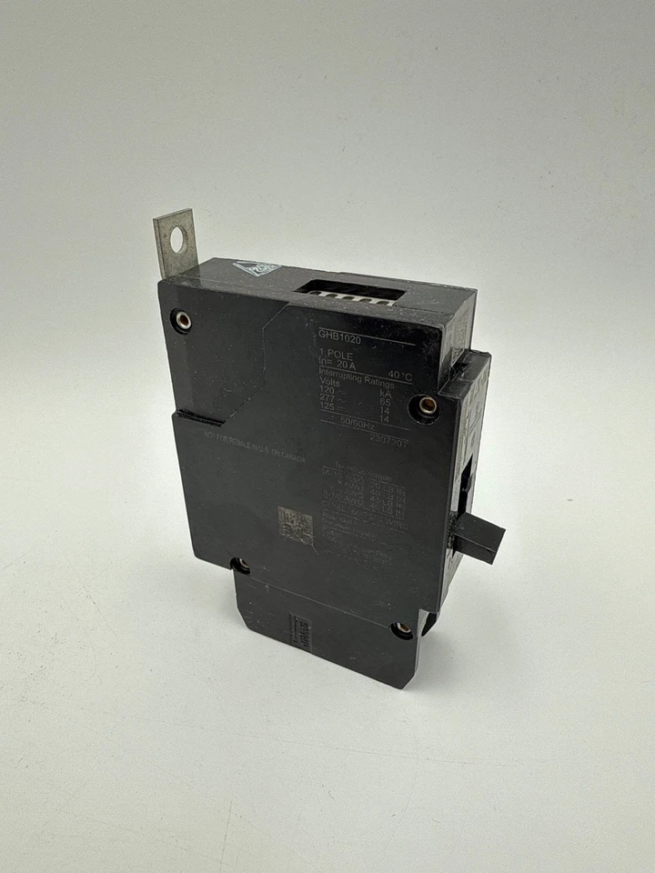 Eaton GHB1020 Bolt On Circuit Breaker 20A 1P 277V GHB 20 Amp 1 Pole New - Image 3 of 4