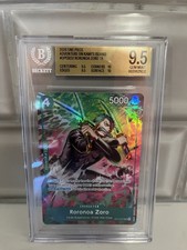 Bandai One Piece Roronoa Zoro Treasure Rare TR Holo OP13-037 English BGS 9.5