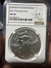 2014(W) Silver Eagle NGC MS-69 Early Releases Struck at West Point Mint