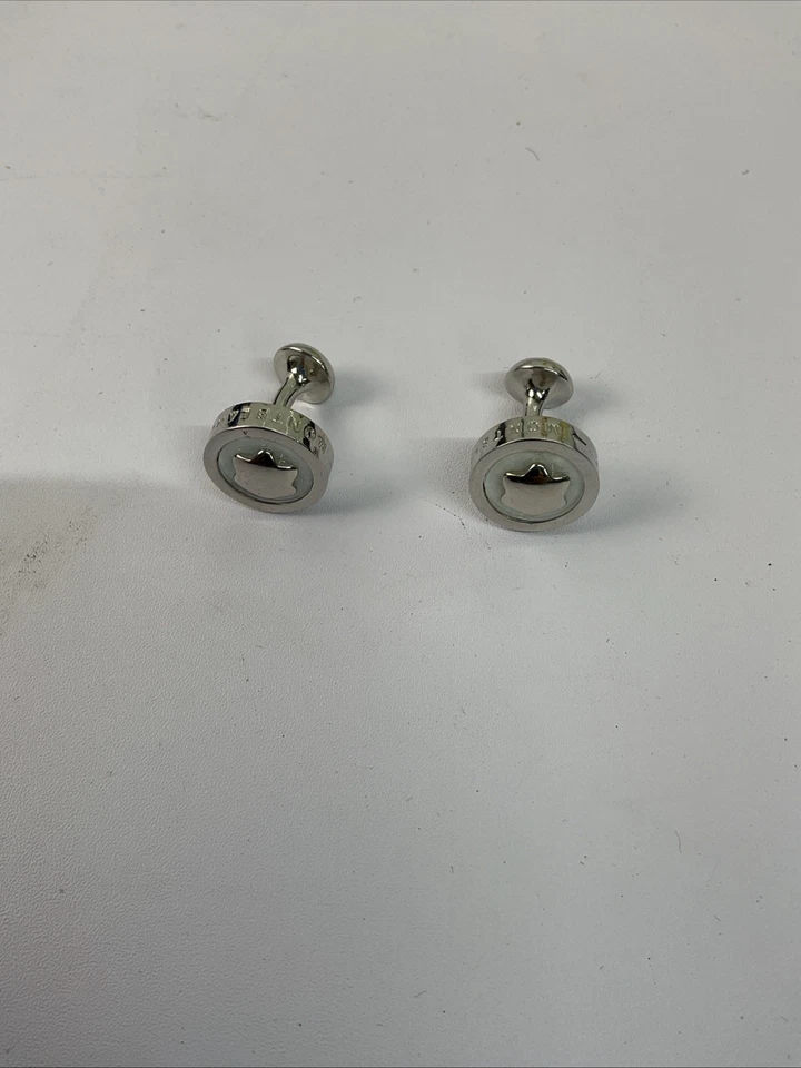 Montblanc Gemelos Redondos Acero Inoxidable Blanco Estrella MBL31853 Foto 3 de 4